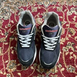 New Balance 990v3  Men's Navy and White Sneakers